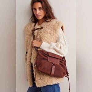 NWT We The Free Silvie Studded Sling Bag ~Cognac~